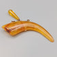 Vintage Brosche in Horn Optik Mit elegantem Ketten