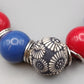 Modische Statement Kette Farbenfrohe Perlen Kette