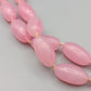 Elegante Vintage Perlen Kette in Rosa Klassische Damen Kette