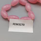 Elegante Vintage Perlen Kette in Rosa Klassische Damen Kette