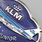 Vintage KLM Flying Junior Anstecknadel Blaues Flugzeug
