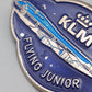 Vintage KLM Flying Junior Anstecknadel Blaues Flugzeug
