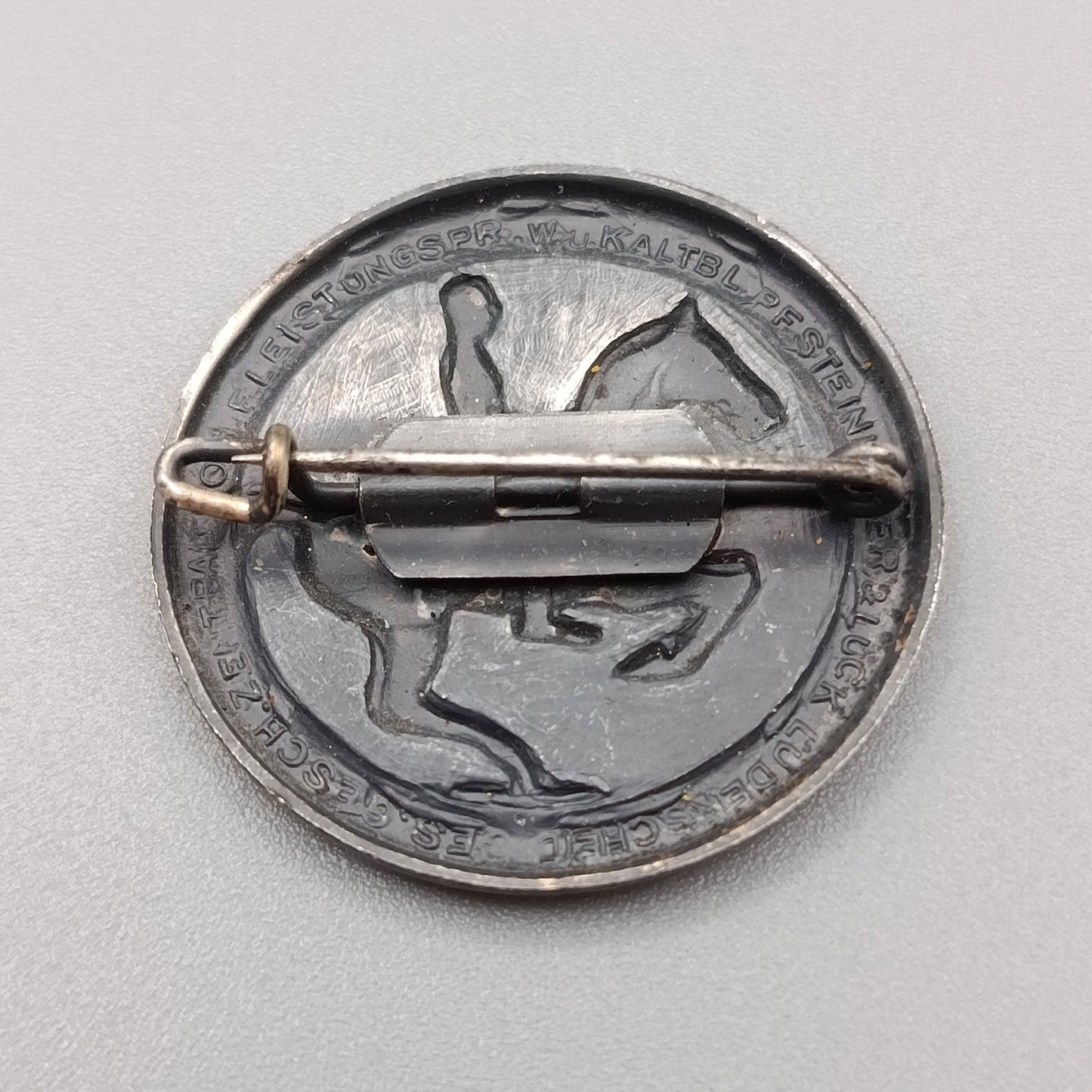 Vintage Reiter Abzeichen Brosche – Warm-Kaltblut Pferde