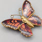 Charmante Vintage Schmetterling Brosche Emailliertes Kunst Design