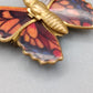Charmante Vintage Schmetterling Brosche Emailliertes Kunst Design
