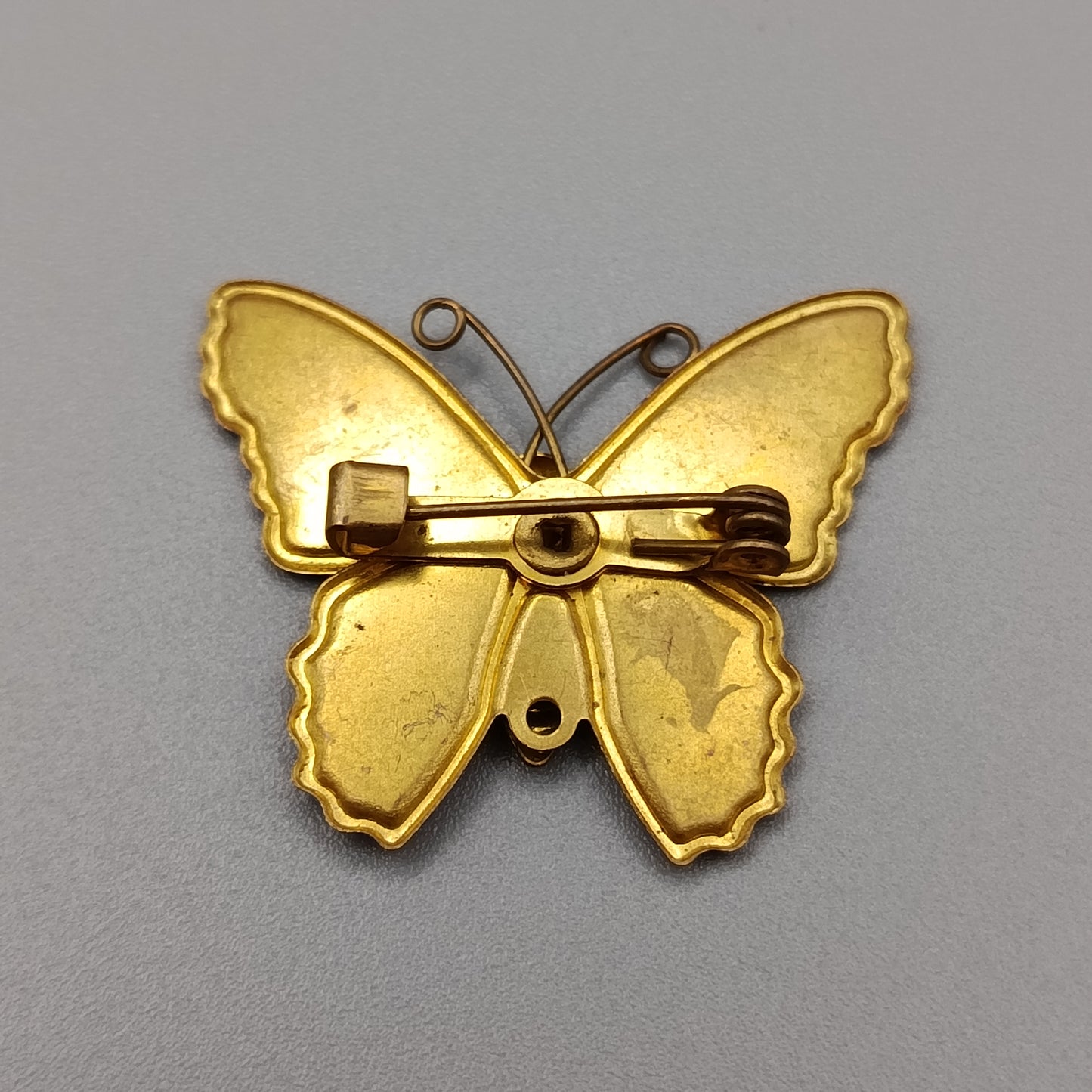 Charmante Vintage Schmetterling Brosche Emailliertes Kunst Design