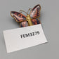 Charmante Vintage Schmetterling Brosche Emailliertes Kunst Design