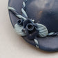 Vintage Brosche blauer Damen Hut Handgefertigter