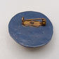 Vintage Brosche blauer Damen Hut Handgefertigter