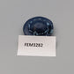 Vintage Brosche blauer Damen Hut Handgefertigter