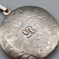 Klassisches Vintage Medaillon mit Blumen Gravur