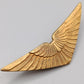 Klassische Pilotenflügel Goldfarbene Vintage  Brosche