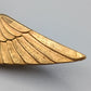 Klassische Pilotenflügel Goldfarbene Vintage  Brosche