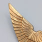 Klassische Pilotenflügel Goldfarbene Vintage  Brosche