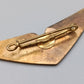 Klassische Pilotenflügel Goldfarbene Vintage  Brosche