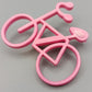 Pinke Fahrrad Brosche im Retro Stil – Vintage Anstecknadel