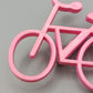 Pinke Fahrrad Brosche im Retro Stil – Vintage Anstecknadel