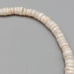 Klassische Heishi Muschelkette im Surfer Stil Naturfarben