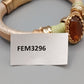 Stilvolles Damen Armband in Gold-Optik mit braunem Stein