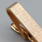 Vintage Pioneer Krawattenklammer in Gold mit Strukturmuster