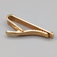 Vintage Pioneer Krawattenklammer in Gold mit Strukturmuster