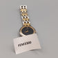 Elegante Citizen Damen Uhr Bicolor Design mit schwarzem Zifferblatt