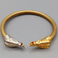 Bicolor Damen Armreif mit Insekten-Motiv – Extravaganter Schmuck