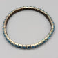 Feines elastisches Armband mit blauen Strasssteinen – Vintage Stil