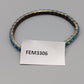 Feines elastisches Armband mit blauen Strasssteinen – Vintage Stil