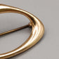 Elegante goldfarbene Brosche mit Strasssteinen Vintage