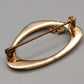 Elegante goldfarbene Brosche mit Strasssteinen Vintage