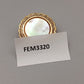Eleganter Tuchclip mit Perlmutt-Inlay – Goldfarbener O-Ring Clip