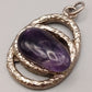 Eleganter Vintage Kettenanhänger mit Amethyst