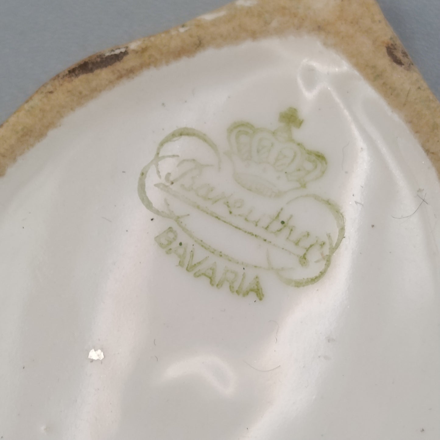 Bareuther Bavaria Porzellan Anhänger Vögel auf Zweig