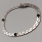 Elegantes Armband mit schwarzen Steinen – Vintage Style