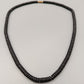 Klassische Schwarze Perlenkette  Eleganter Perlen-Look