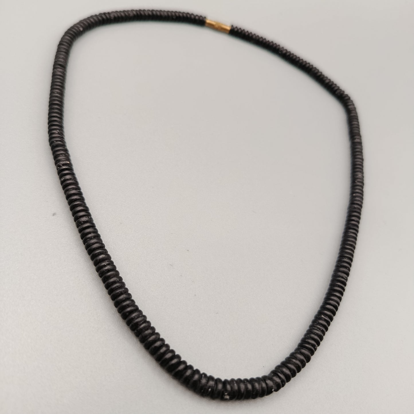 Klassische Schwarze Perlenkette  Eleganter Perlen-Look