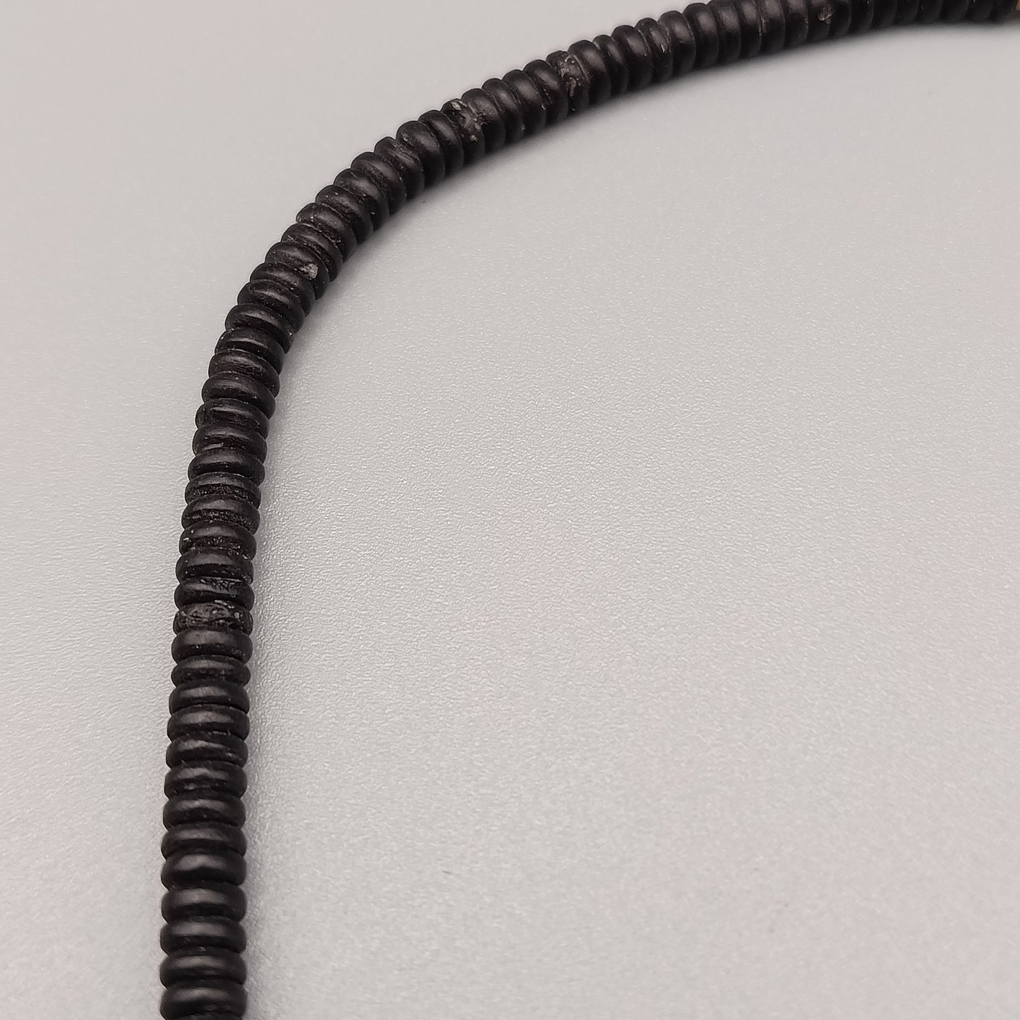 Klassische Schwarze Perlenkette  Eleganter Perlen-Look