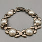 Elegantes Damen Armband Silberfarben mit Kunstperlen
