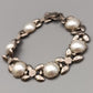Elegantes Damen Armband Silberfarben mit Kunstperlen
