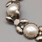 Elegantes Damen Armband Silberfarben mit Kunstperlen