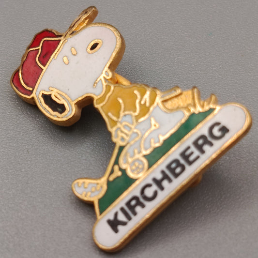 Vintage Snoopy Kirchberg Brosche Emaillierte Peanuts