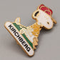 Vintage Snoopy Kirchberg Brosche Emaillierte Peanuts