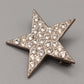 Elegante Stern Brosche – Funkelnder Strass – Silberfarben