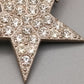 Elegante Stern Brosche – Funkelnder Strass – Silberfarben