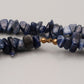 Elegante Sodalith Splitterkette – Blaue Naturstein Kette