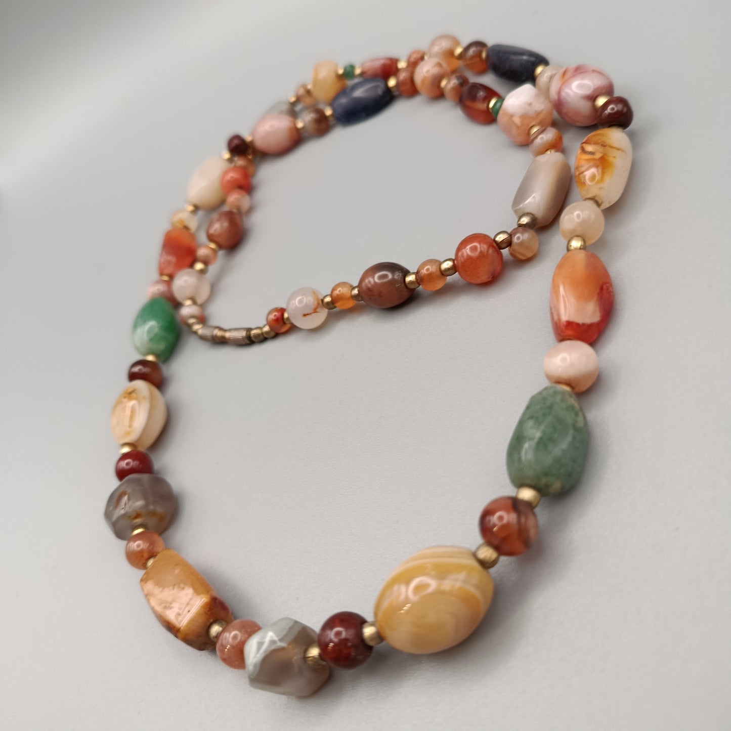 Bunte Halbedelstein Kette – Elegante Damen Halskette