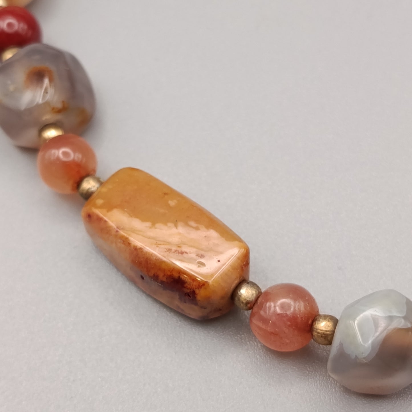 Bunte Halbedelstein Kette – Elegante Damen Halskette