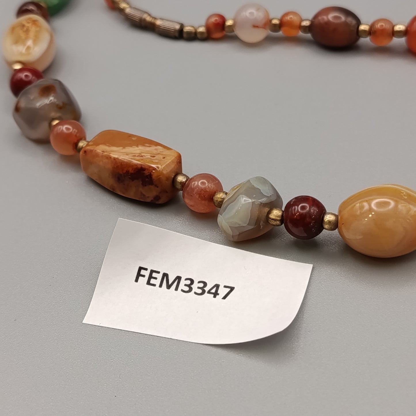 Bunte Halbedelstein Kette – Elegante Damen Halskette