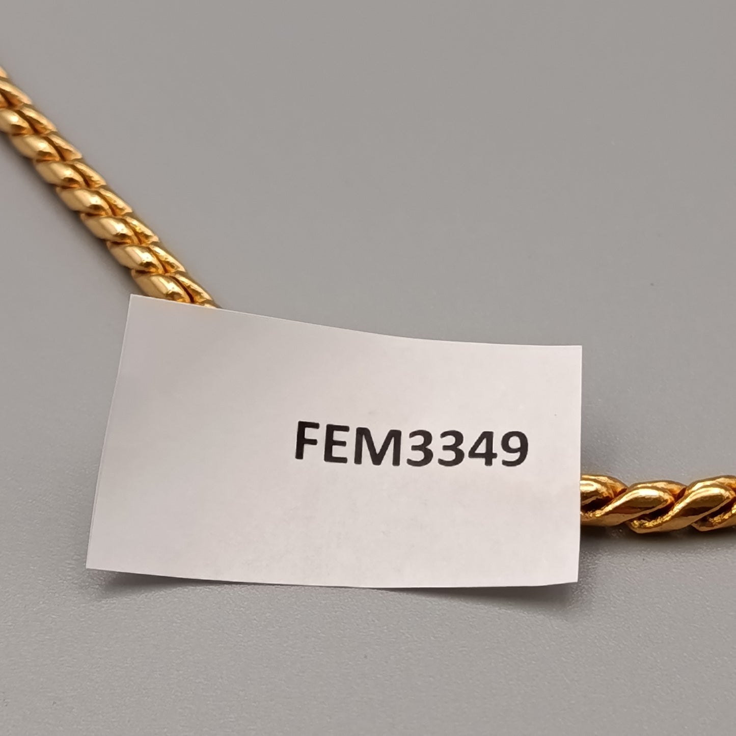 Elegante Goldfarbene Damen Halskette – Hochwertige Kordelkette